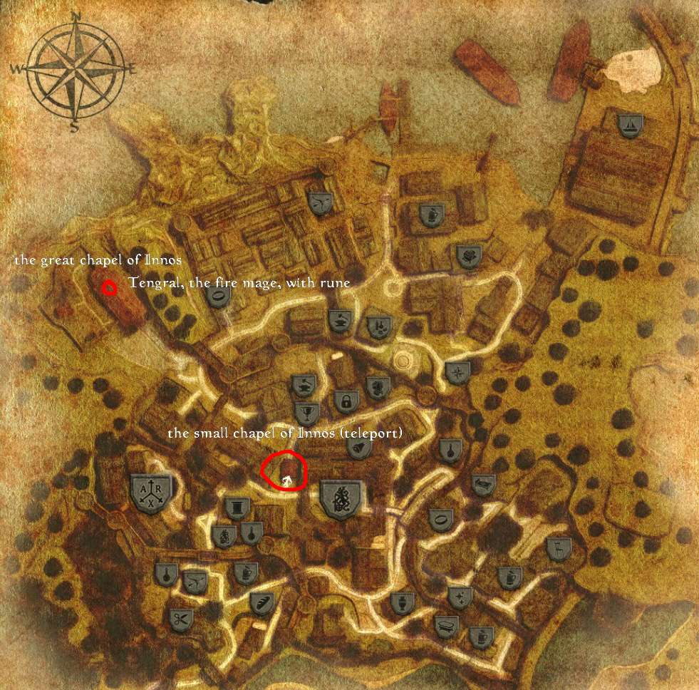 telerune - Innos shrine in the City