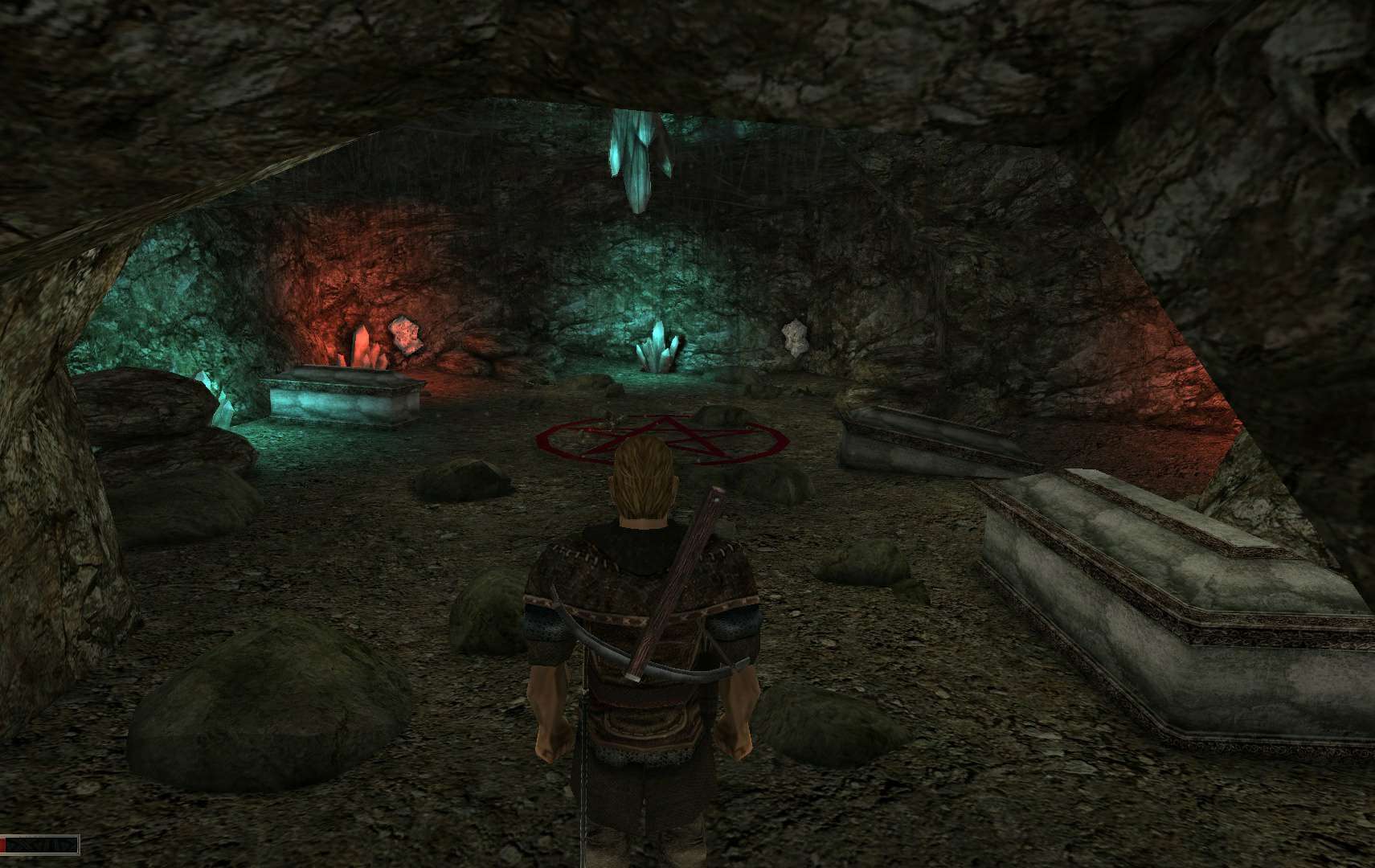 teleport - An abandoned cave by the City